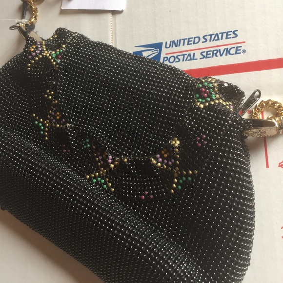 From St Xavier beaded gem embellished fold over MERCURY clutch bag - Picture 2 of 8